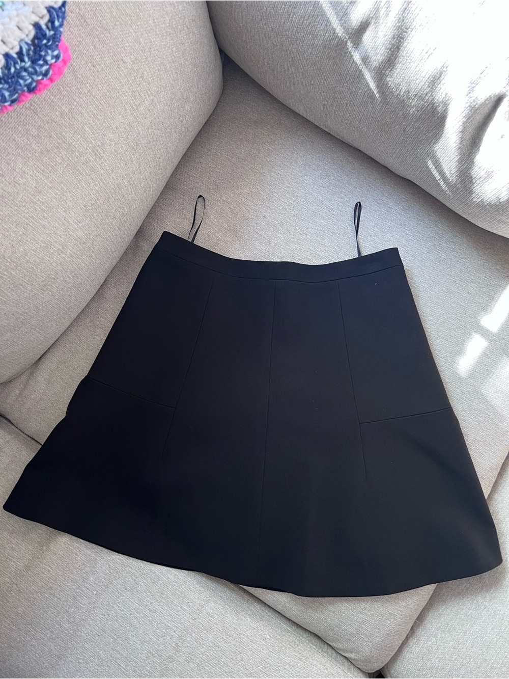 J. Crew Black A-Line Mini Skirt
